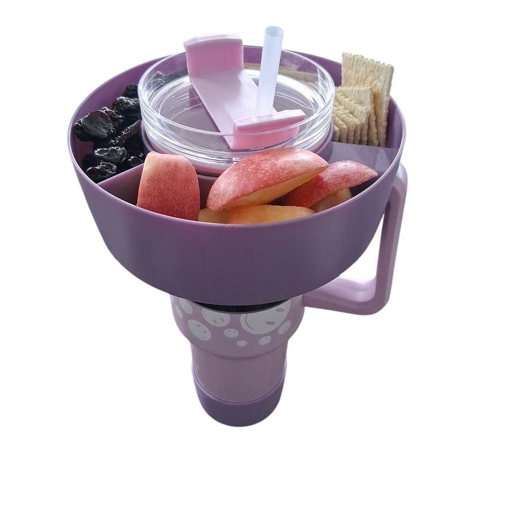 Purple Snack and Drink Holder